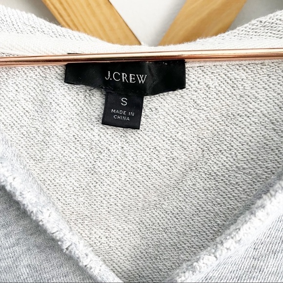 J. crew Garment Dyed Gray Hoodie - Picture 4 of 7